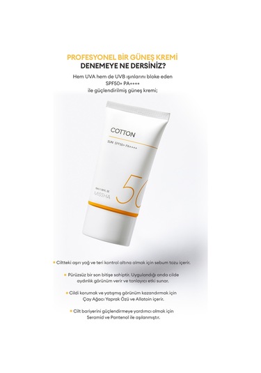 Missha Yağlanma Eğilimi Gösteren Ciltler Için Mat Bitişli Güneş Kremi All Around Safe Block Cotton Sun