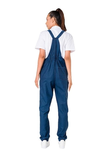 Şensel, Yazlık Kot Bahçıvan Tulum, Lacivert -8E145- Askılı Tulum