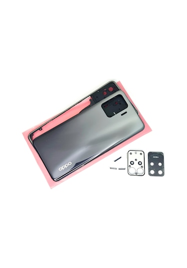 Tkgz Oppo Reno 5 Lite Full Kasa Arka Pil Batarya Kapağı Siyah