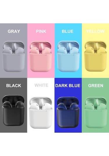 Folinda Inpods 12 Tws Bluetooth 5.0 Kulaklık, Ipx4 Su Geçirmez, Dokunmatik Kontrol, 300mah Şarj Kutusu, Stereo Ses, Pembe