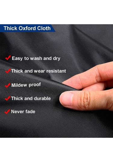 Ranyeek Xxxl 33-35in 2 Adet Hava Ve Yağ Dayanıklı Oksford Kumaş Araba Lastik Koruması - Siyah