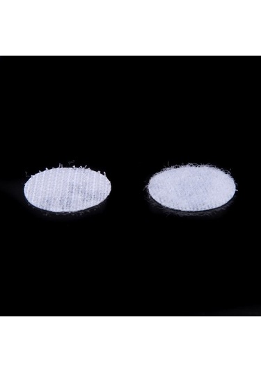 Pazly 500 Adet 20mm Beyaz Noktalar Kendinden Yapışkanlı Paralar Kanca Ve Döngü