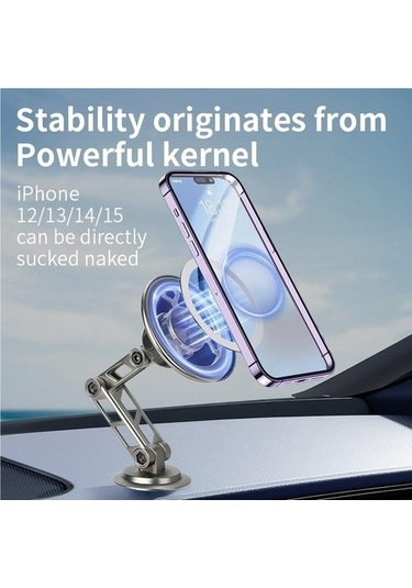 Muduan Araba Cep Telefonu Tutucusu Manyetik Araç Kontrol Paneli 360 Rotasyon Navigasyon Araç Tutucusu Bej Yok Havalandırma Xtzw1j