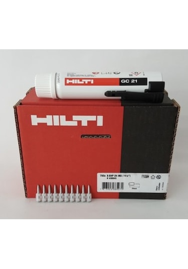 Hilti 5 Kutu 27mx Gc 21-22 750 Lik Çivi Gaz Alana + 1 Kutu Hediye