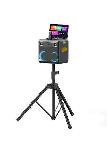 Ikarao Break X2 600 W Partybox Hoparlör Karaoke Seti + Stand