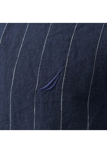 Nautica Erkek Lacivert Classic Fit Çizgili Gömlek Çizgili W55446t Lacivert