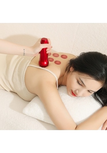 Pazly Yeşil Şarjlı Meridyen Masaj Temizleme Kazıma Elektrikli Vakum Cihazı Sones Yeşil