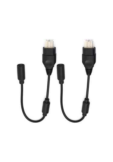 Kangvka Xbox  Kumanda Uzatma Kablosu 25cm Siyah 2'li Paket - Bağlantı Uzatıcı