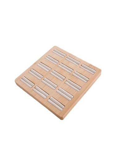 Trendooze Vitrin Tutucu Tepsisi Tepsisi Stili Stil Saklama Mücevher Çok Bambu B Ahşap A-13 Cs