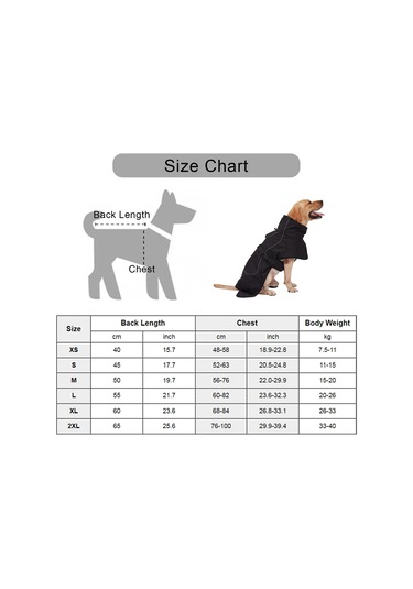 Geeksen Köpek Isılandırıcı Montu - Yüksek Yakalı, Yansıtıcı Şeritli, Su Geçirmez, Kürk Döşemeli, Asker Yeşili L Ya002q031