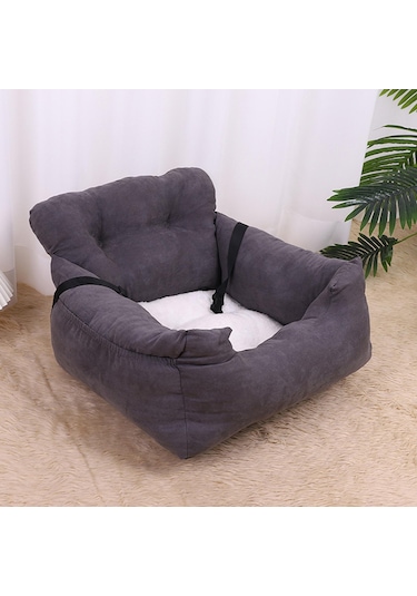 Homyl Köpek Araba Koltuğu Yatak Kitty Kitten Küçük Koyu-gri
