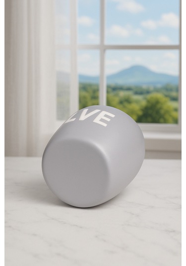 Dekoratif Kokulu Mum Love Gri Love