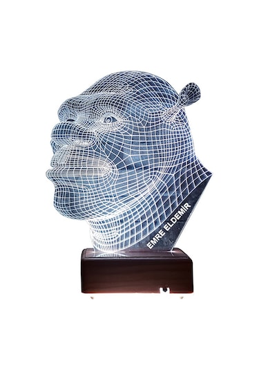 Doğum Günü Hediyesi Isimli Lamba Kahraman Shrek Gece Lambası