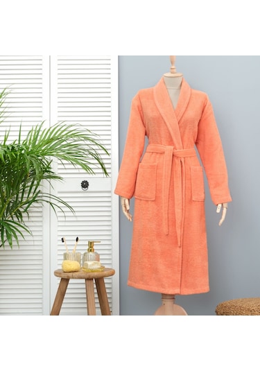 Karaca Home Daily Soft %100 Pamuk Erkek Bornoz Somon