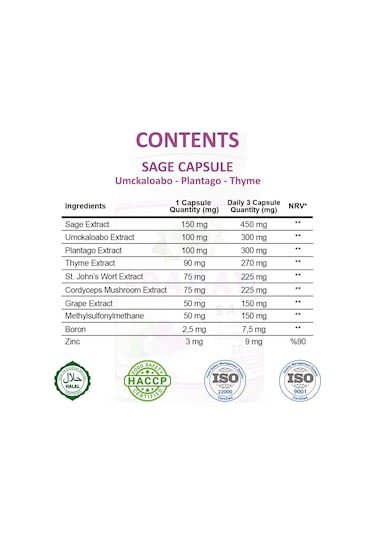Gökçek Şifa Adaçayı ( Sage Capsule) 60 Kapsül