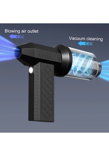 Fochsia Black El Portatif Şarjlı Mini El Fanı Taşınabilir Bilgisayar Klavye Toz Temizleme Araç İçi Kar Küreme