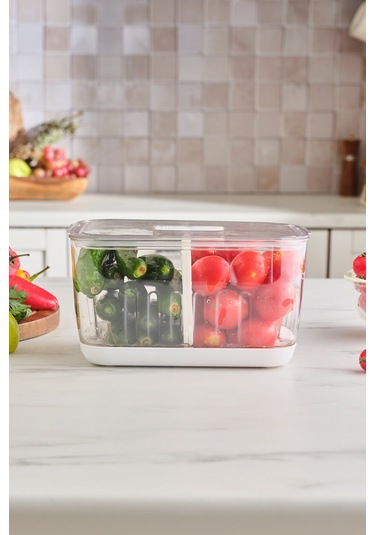 Karaca Citrina Saklama Kabı Beyaz Large 5000 Ml Beyaz