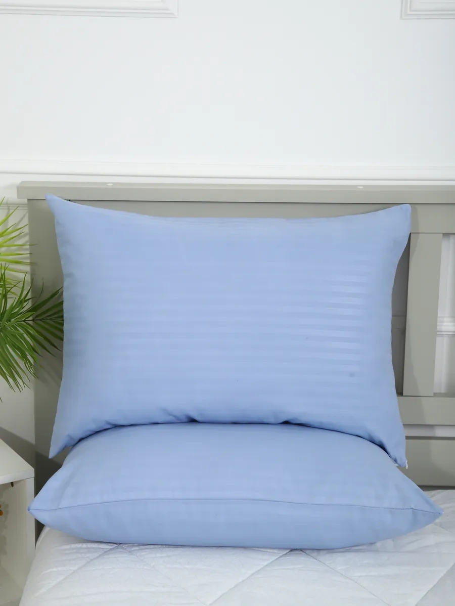 Inteteks Fermuarlı 50x70 2 Adet Çizgili Polısaten Yastık Kılıfları 249068195 Lavanta