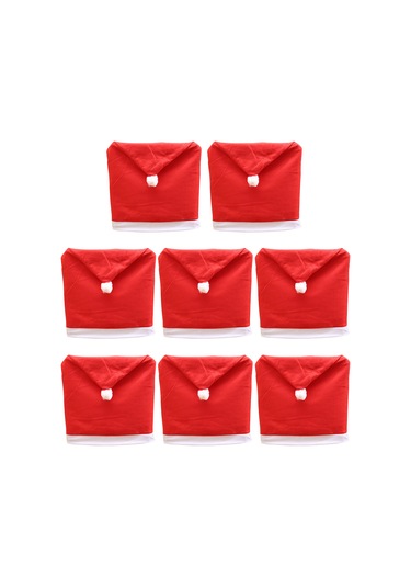 Qingmipy Noel Sandalye Kılıfı - 3d Kesimli Şık Kumaştan Yapılmış Parti Dekorasyonu Çok Renkli