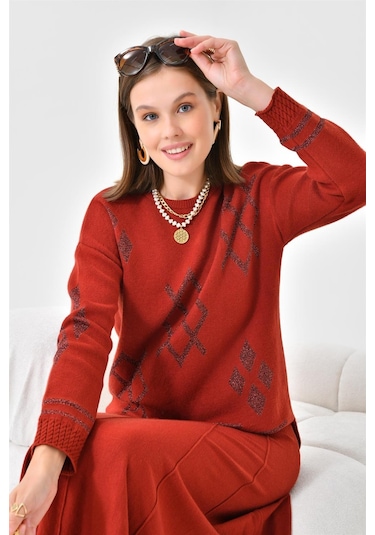 Ftz Women Kadın Etekli Takım Kiremit 20559-kiremit Kiremit