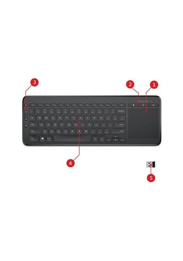Microsoft N9Z-00017 Smart Tv Klavye Türkçe Q All-in-One Media