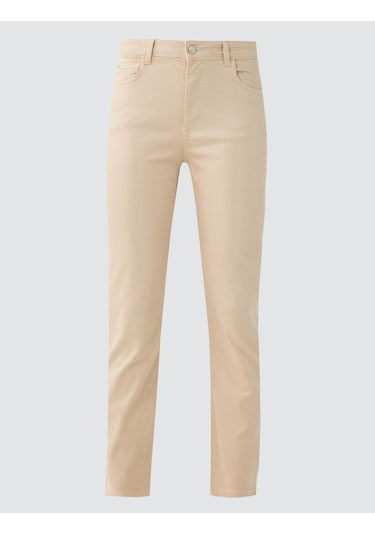 Jimmy Key Bej Normal Paça Yüksek Bel Cepli Dokuma Pantolon 6sw185478130