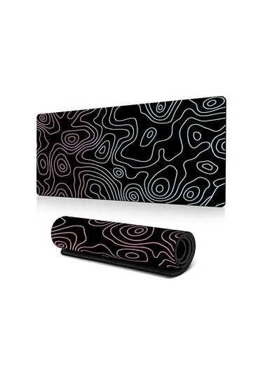 Cbtx 300 X 600 X 3mm Yaratıcı Soyut Desen Mouse Pad Masa Büyük Fare Mat - Stil F