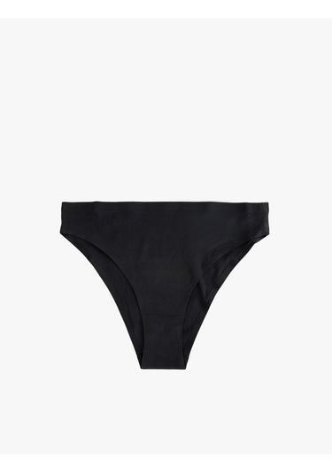 Koton Vücudu Saran Hafif Kumaş Rahat Kalıp Dikiş İzi Görünmez Brazilian Külot Siyah 5slk30117mk Siyah