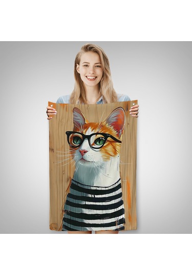 Cool Kedi Duvar Örtüsü-7644