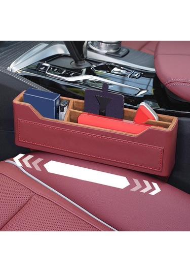 Suntek Araba Koltuğu Gap Organizatör Pu Deri Kırmızı