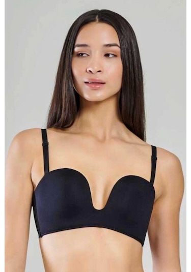 103 Yeni İnci Lazer Bonding Sütyen Bazlensiz Kadın Ekru