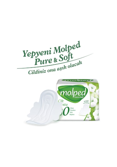 Molped Pure&Soft Normal Hijyenik Ped Avantajlı Mega Fırsat Paketi 92 Adet