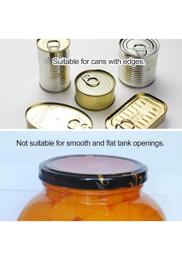 Zahmetsizce Konserve Açacağı Çok Fonksiyonlu Güvenli Ergonomik Şişe Açacağı Mutfak Aracı Kırmızı