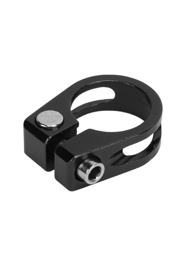 Ximistore9 2 Adet Alüminyum Bisiklet Oturma Tüp Klembi - 25.4mm Delikli Vidalı Tasarım - Hafif Ve Dayanıklı - Sıkıcı Ve Kaykay Bisikletleri İçin Siyah Siyah