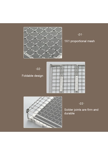 Mufunye Taşınabilir Şömine Üstü Izgara, Mini Katlanabilir - Taşınabilir Ve Katlanabilir Çok Renkli
