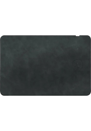 Elmpaly Siyah Black 15w Hızlı Şarjlı Kablosuz Mouse Pad Çok Fonksiyonlu Pu Deri Ofis Masası Altlığı 11.81x7.87 İnç Çoğu Kablosuz Şarj Telefonla Uyumlu