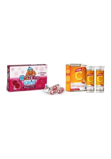 Multiball Cold Lolipop Ekinezya Çinko 12 Adet+nutraxin C