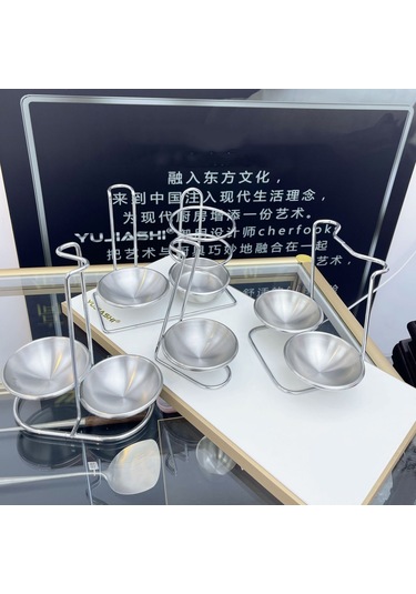 Teltree Ev Ve Restoran İçin Çift Yönlü Paslanmaz Çelik Kaşık Tutucu - Mutfak Gereçleri Organizasyon Rakımı Diğer