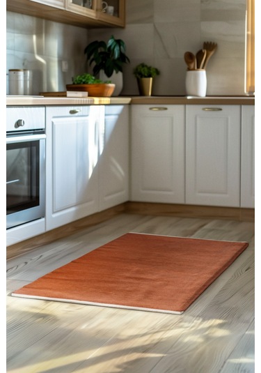 Azra Kiremit Özel Kaymaz Tabanlı Pamuk Dokuma Kilim