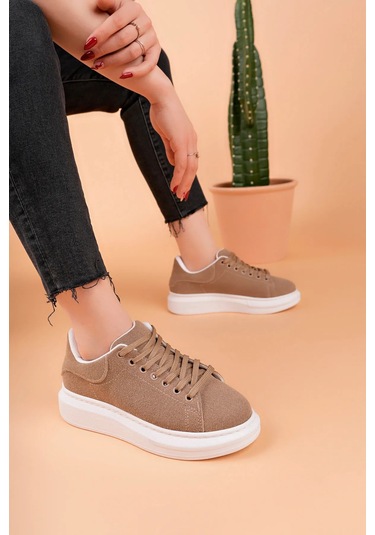 Luis A Costa Lc101 Açık Kahve Süet Kadın Sneaker Renkli