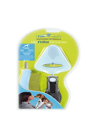 Furminator Yavru Köpekler İçin Tüy Alıcı ve Kısaltıcı İkili Tarak