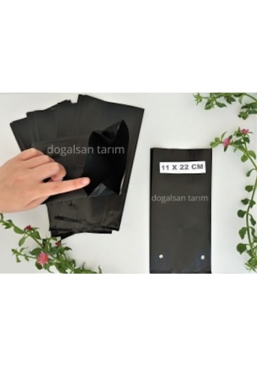 Fidan Poşeti 11x22 cm 40 Adet Fidan Torbası Fide Poşeti Fide Torbası Fide Tüpü Fide Yetiştirme