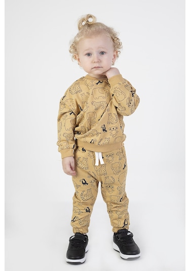 Erkek Bebek&çocuk İki İplik Kumaş Orta Kalınlıkta Örme Basic Alt Üst Eşofman Takımı 001