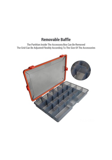 Aubyhe Xl Mavi Su Geçirmez Plastik Olta Takımı Kutusu - Ayarlanabilir Tabaklar Ve Taşıma Kolu İle Organize Edin