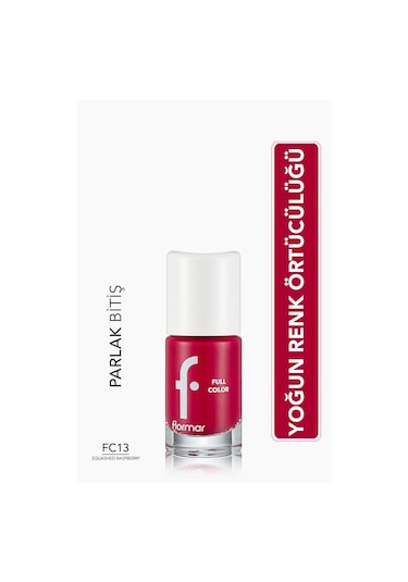 Flormar Full Color Ultra Yüksek Pigmentli & Parlak Bitişli Oje FC13