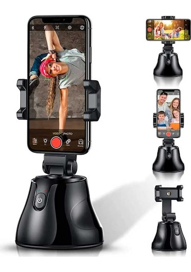Büro Ev Ofis Telefonu İçin 360 Dönen Akıllı Selfie Video Takip Özçekim Asistanı