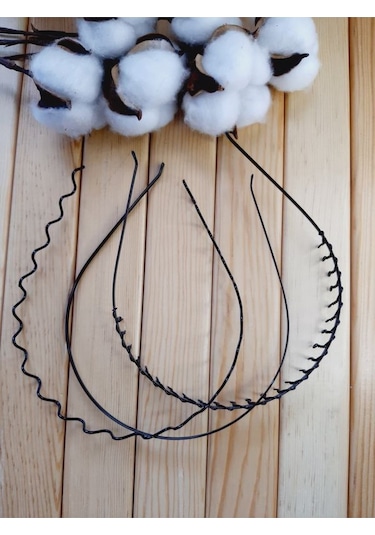 3'lü Sporcu Taç Düz Geniş Zigzak ve Taraklı Unisex Model Çok Renkli