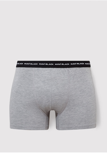 Mavi - 3lü Basic Boxer 0911987-900 Renkli