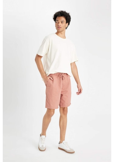 DeFacto Relax Fit Gabardin Bermuda Şort D4697AX24HSBN569 DeFacto Relax Fit Gabardin Bermuda Şort D4697AX24HSBN569