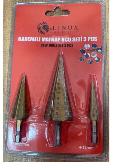 Lenox Kademeli Matkap Ucu 3 Prc